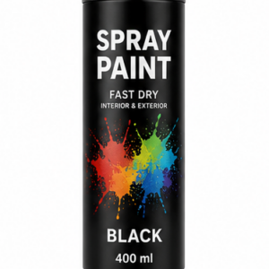 Aerosol Spray Paint Black 400 ml